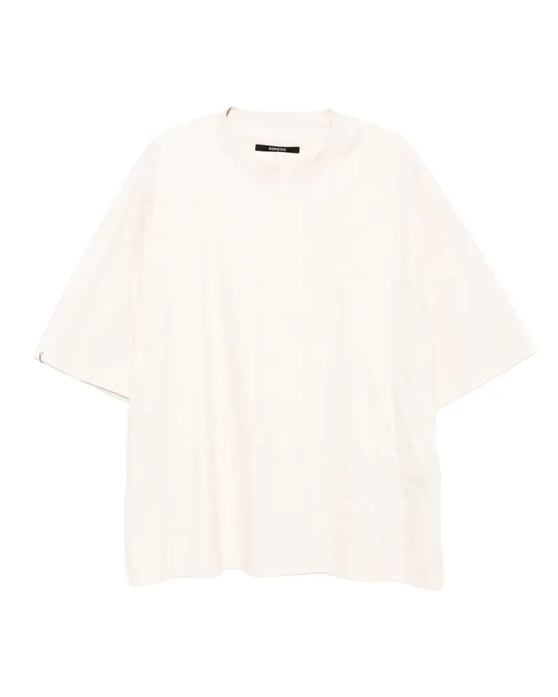 SONGZIO Retrato Painted T-Shirt - Nude Nude