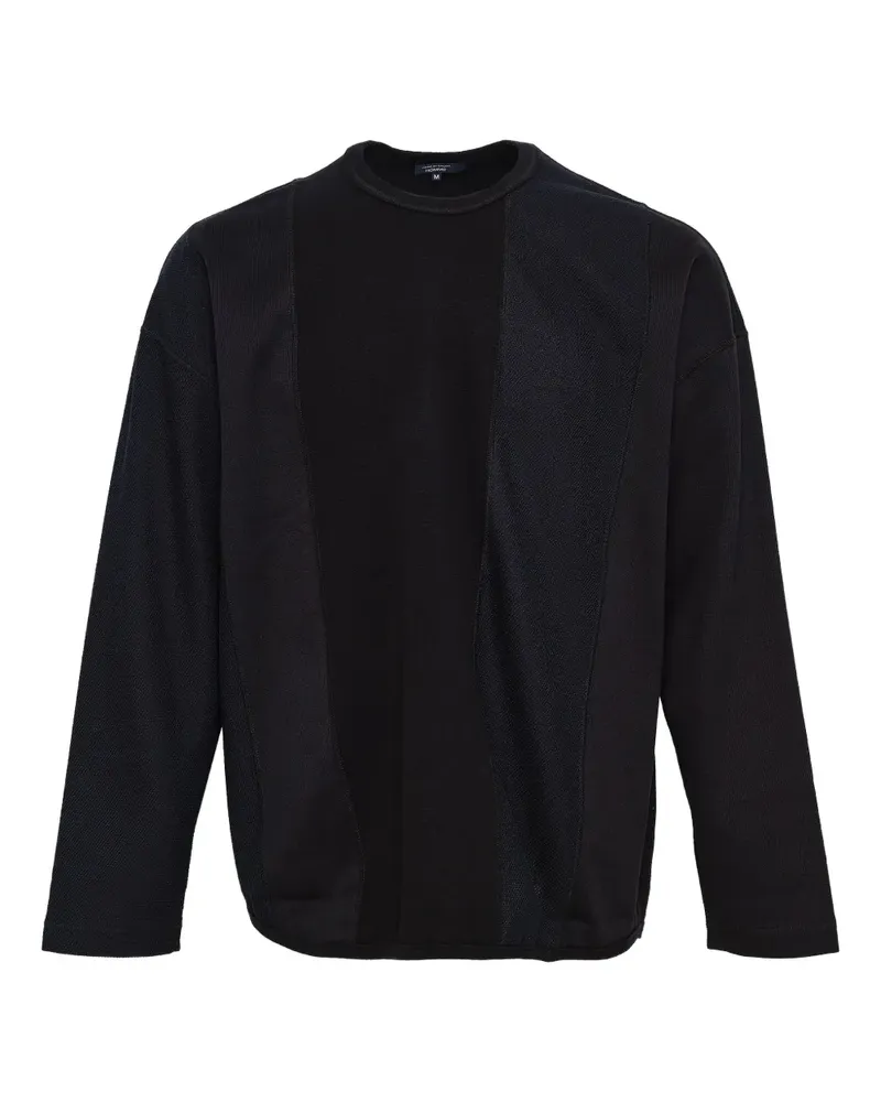 Comme des Garçons rib-panel T-shirt - Schwarz Schwarz