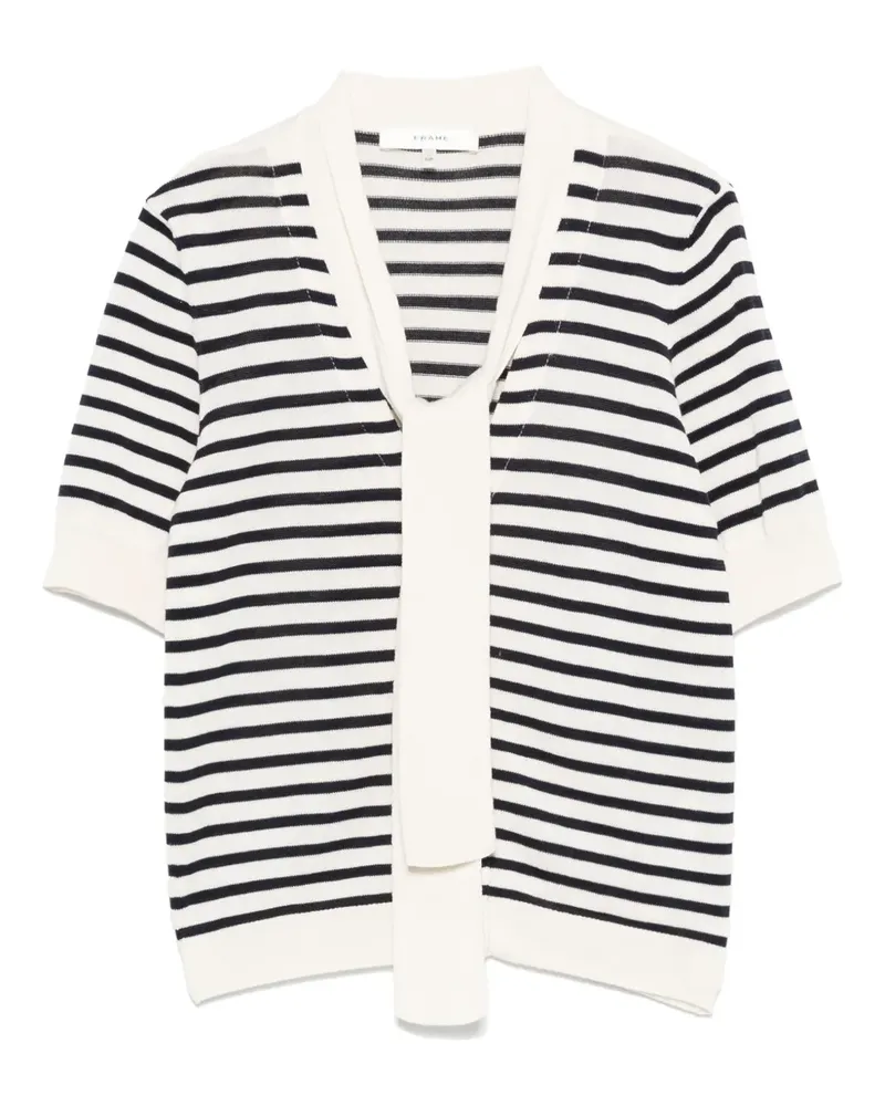 Frame Denim Gestreifter Cardigan - Blau Blau