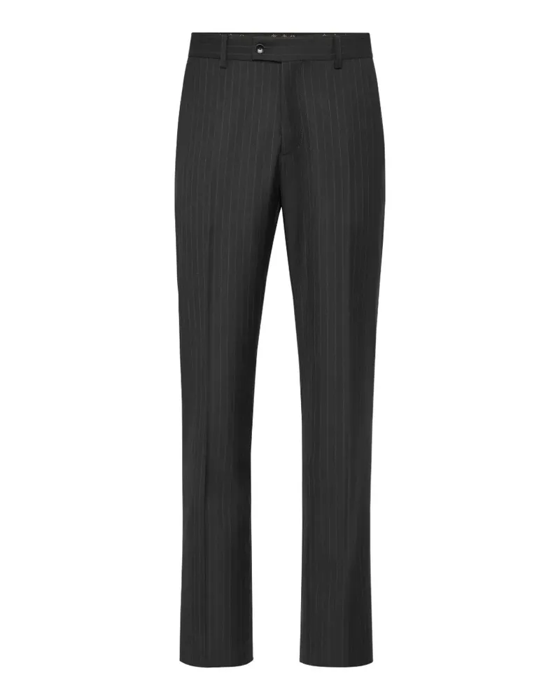 Billionaire Gessato Classic Joy Hose mit Nadelstreifen - Schwarz Schwarz