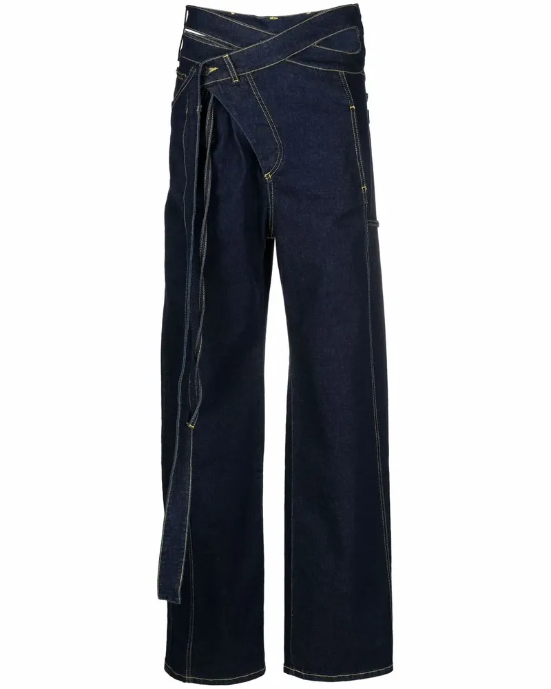 OTTOLINGER Gerade Jeans mit Schnürung - Blau Blau