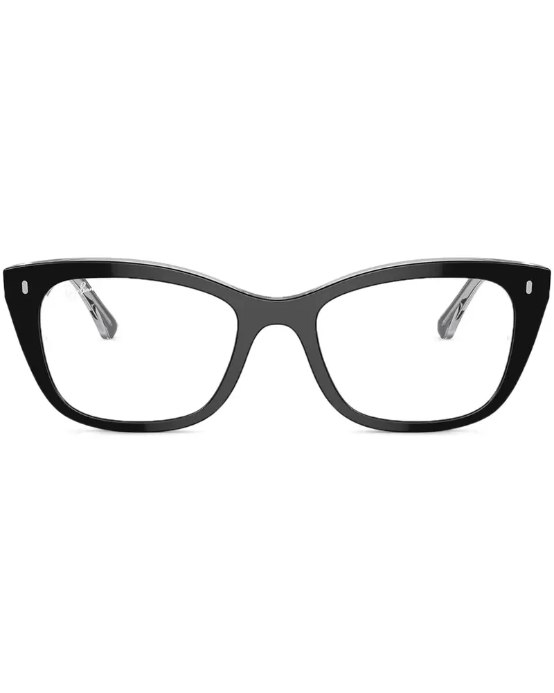 Ray Ban Klassische Cat-Eye-Brille - Schwarz Schwarz