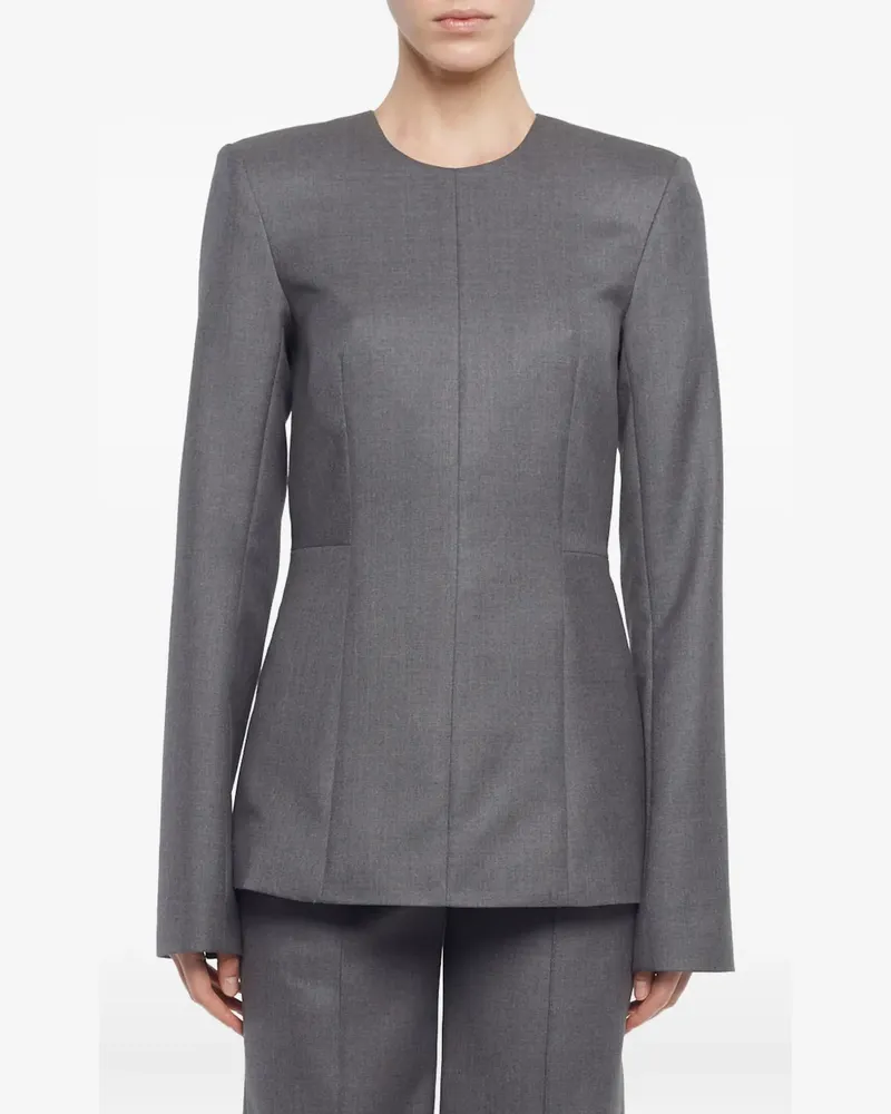 Adam Lippes round-neck top - Grau Grau