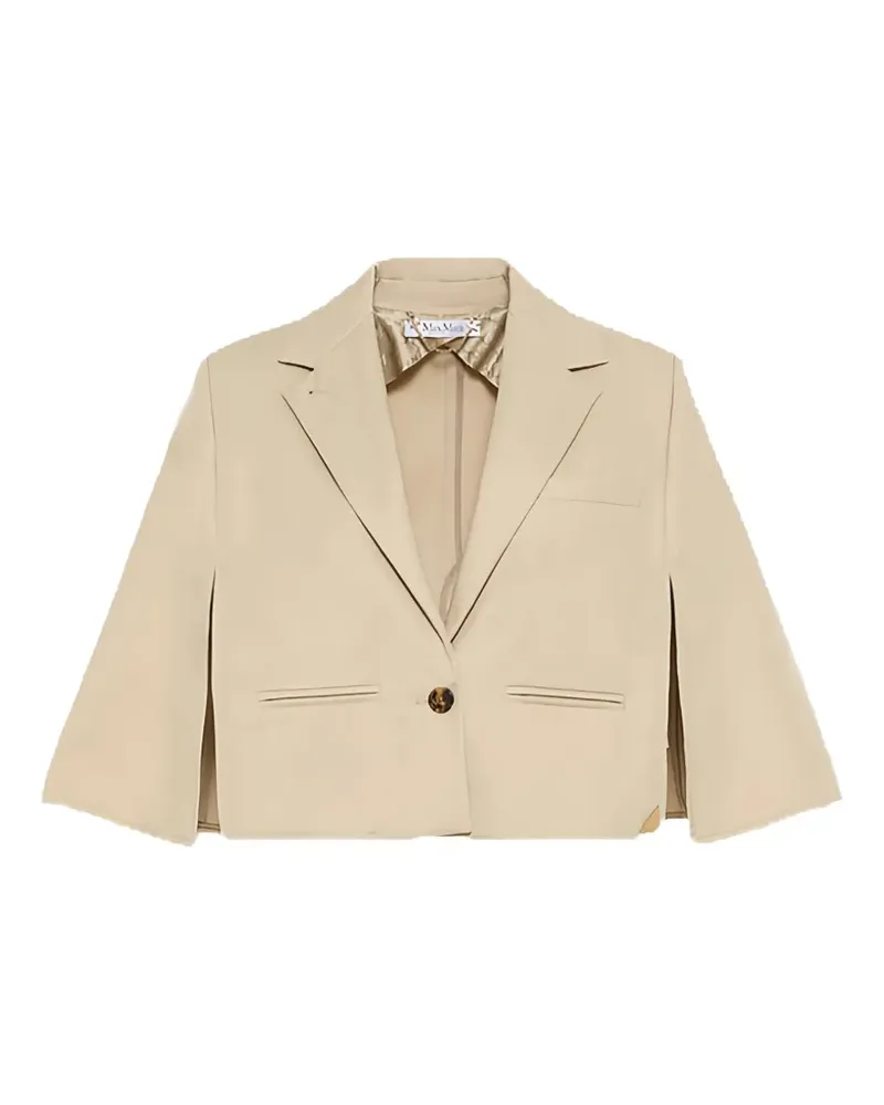 Max Mara Wasserabweisender Mantel aus Gabardine - Nude Nude