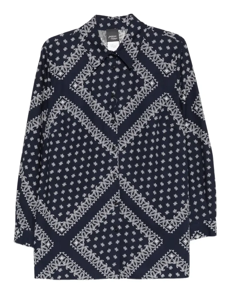 Marina Rinaldi Pmrfuxia patterned shirt - Blau Blau