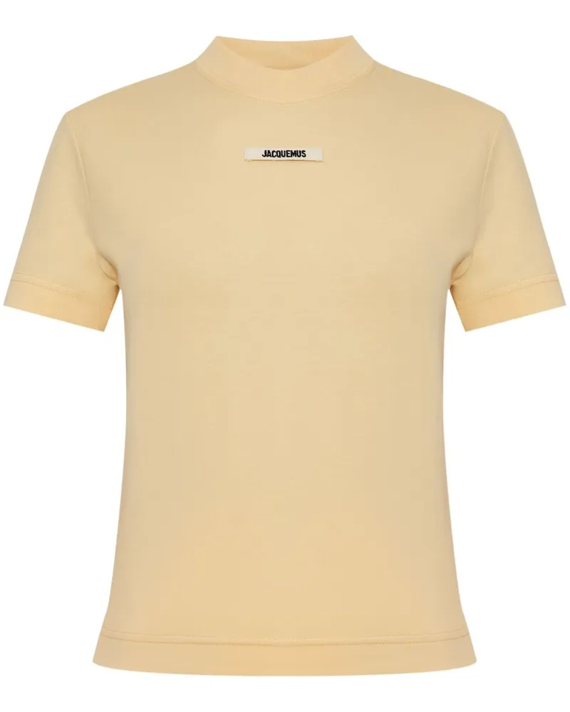 Jacquemus T-Shirt mit Logo - Nude Nude