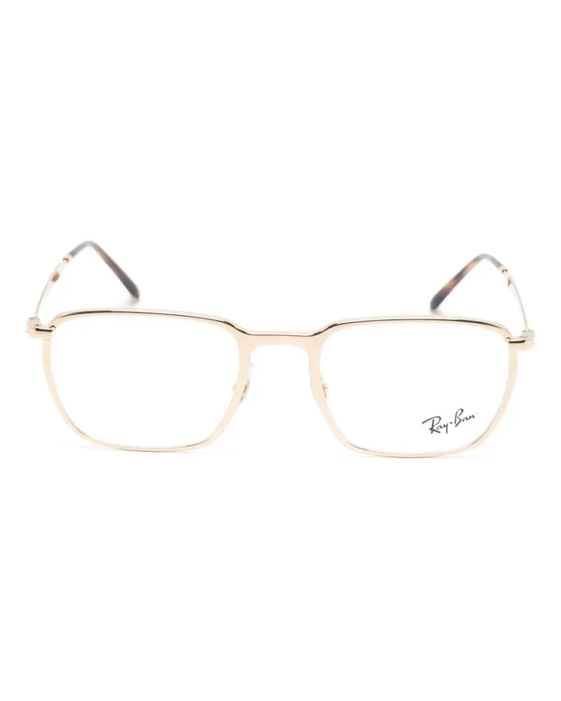 Ray Ban Brille mit geometrischem Gestell - Gold Gold
