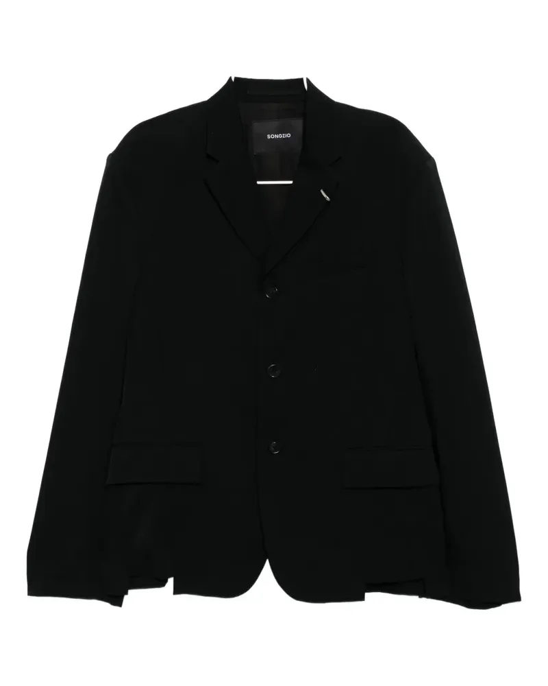 SONGZIO asymmetric jacket - Schwarz Schwarz