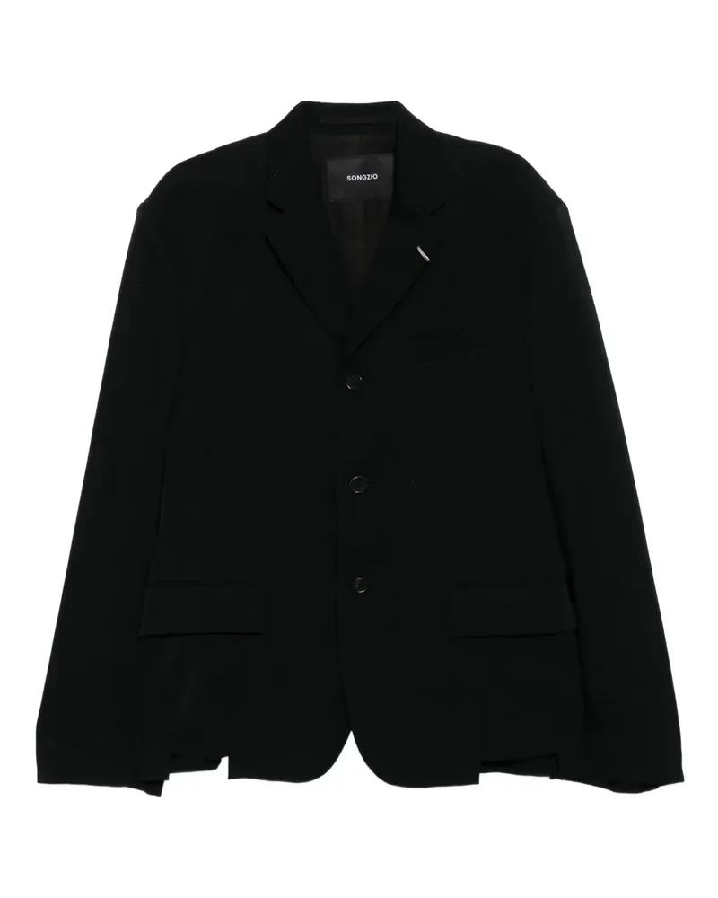 SONGZIO Asymmetrische Jacke - Schwarz Schwarz