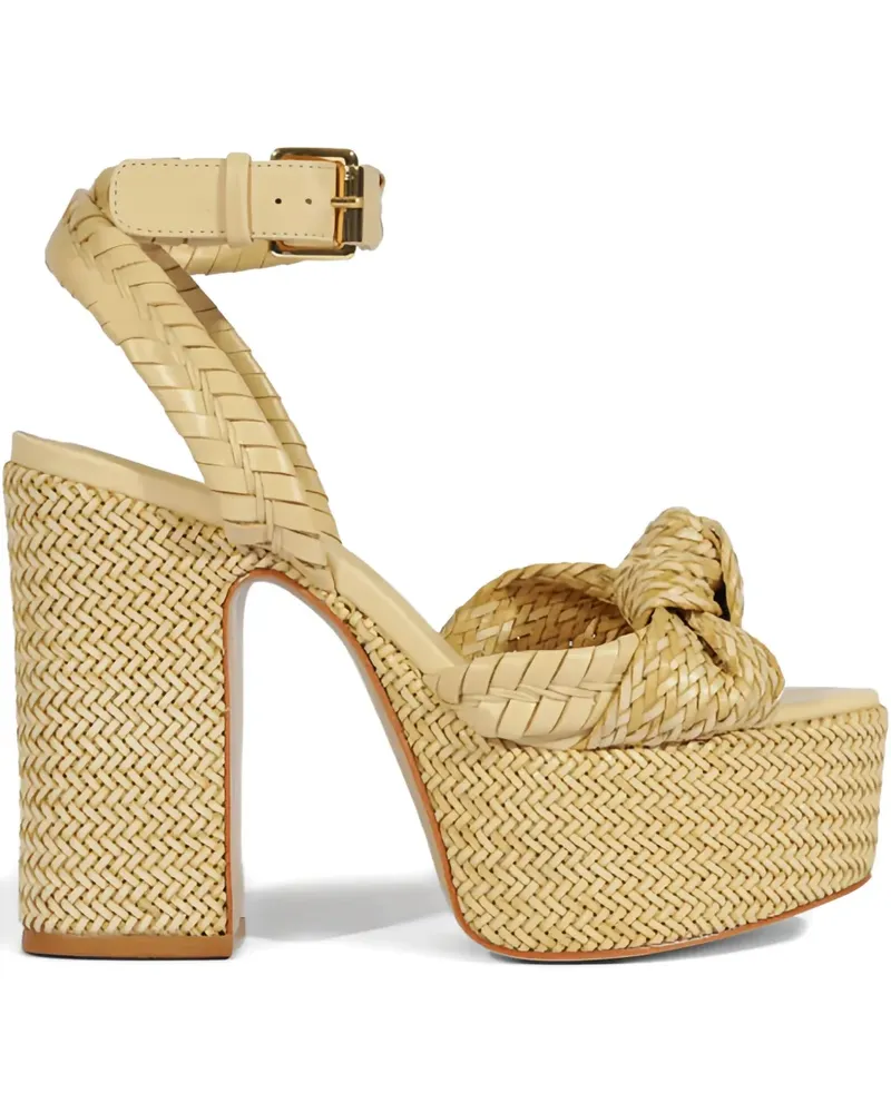 Schutz Gewebte Plateau-Sandalen - Nude Nude