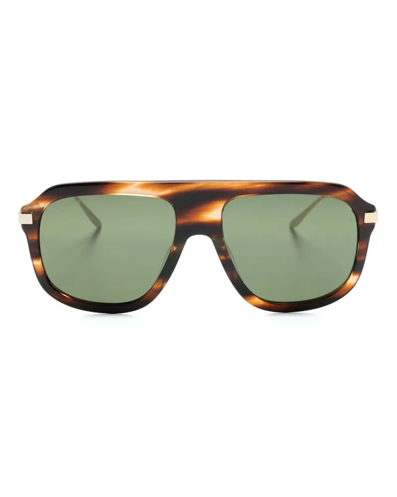 Gucci Pilotenbrille in Schildpattoptik - Gold Gold