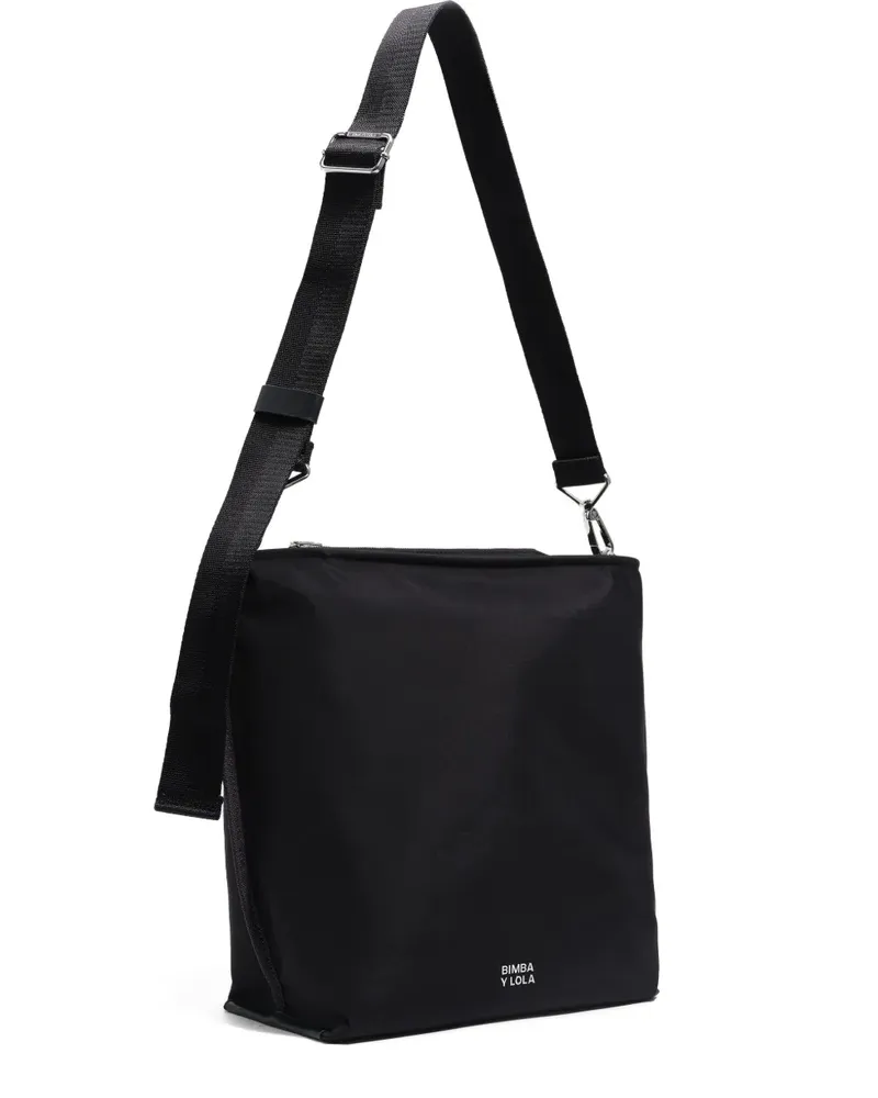BIMBA Y LOLA logo-print cross body bag - Schwarz Schwarz