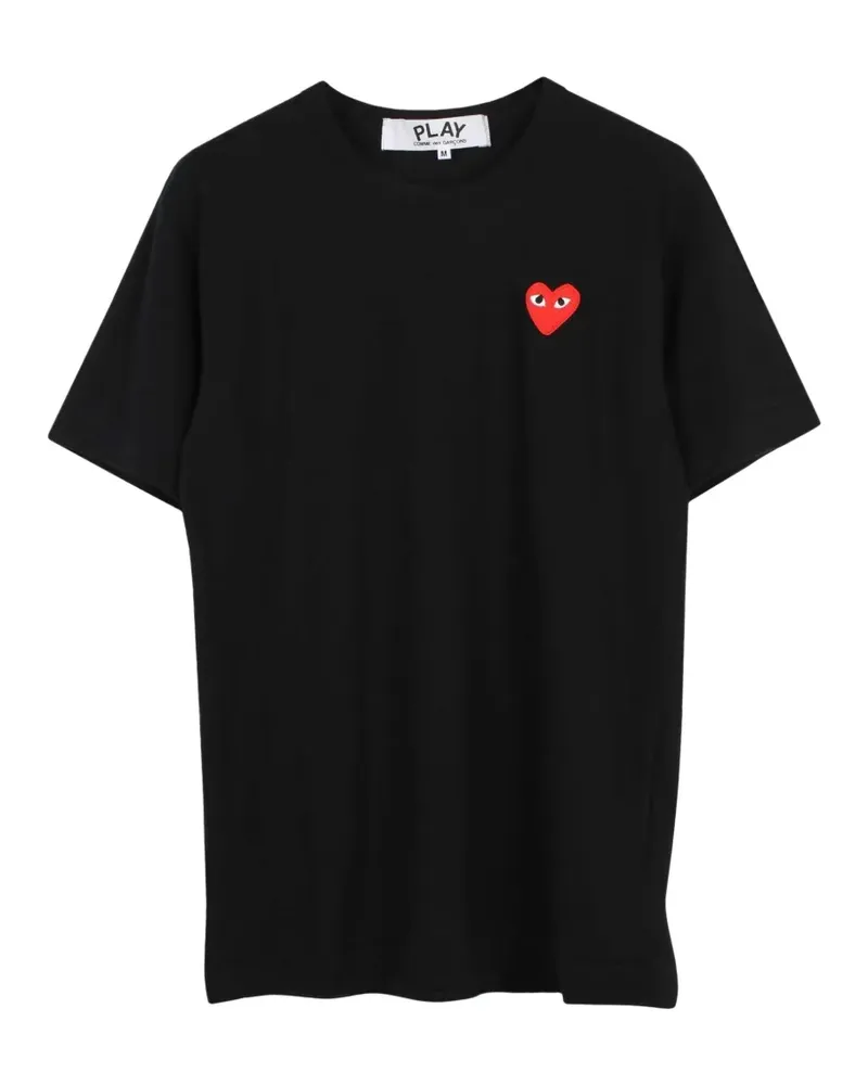 Comme des Garçons T-Shirt mit Herz - Schwarz Schwarz