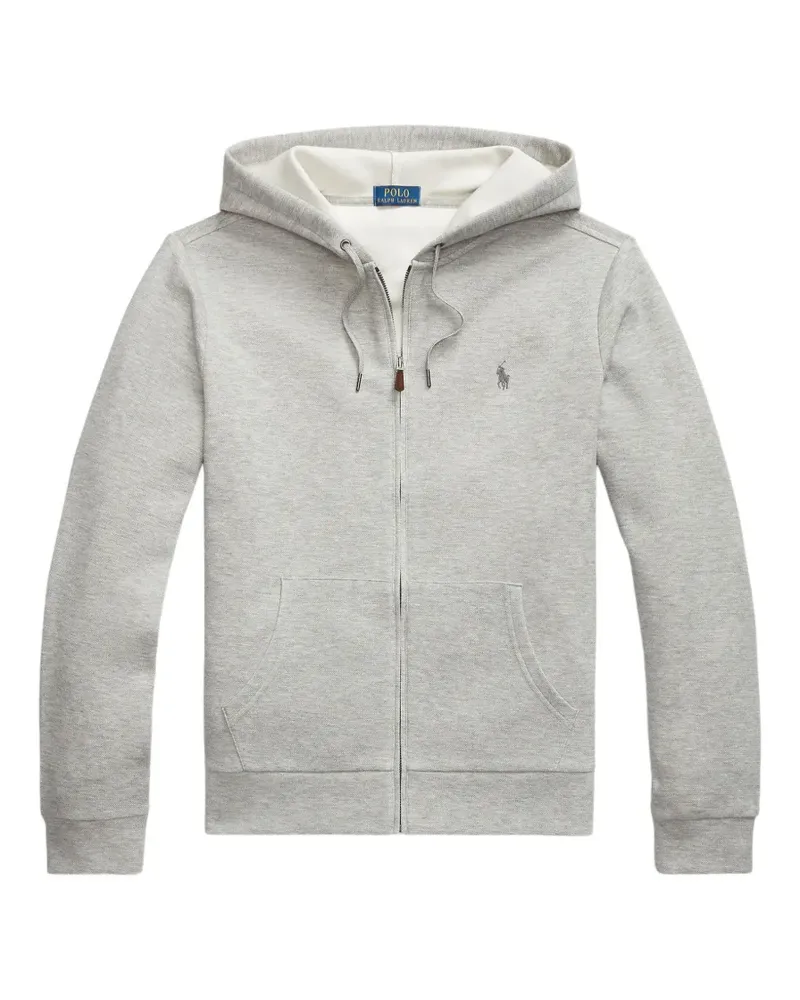 Ralph Lauren logo-embroidered zip-up hoodie - Grau Grau
