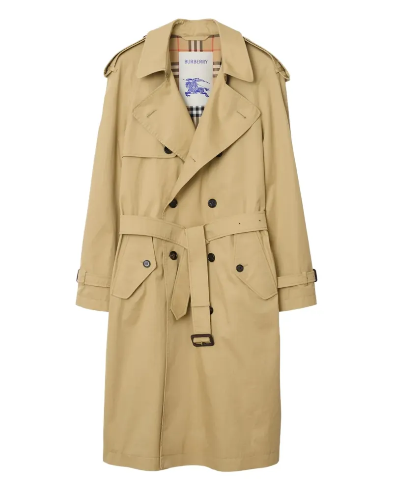 Burberry Trenchcoat aus Gabardine - Nude Nude