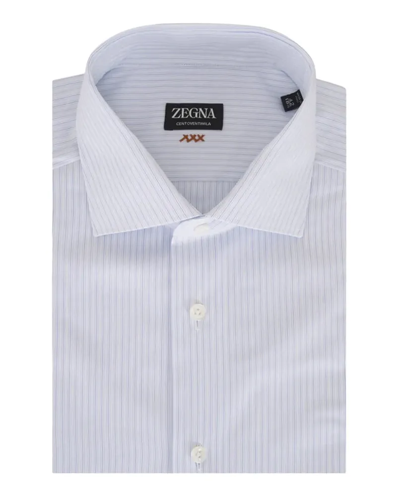 Ermenegildo Zegna striped dress shirt - Weiß Weiß