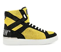 Money Beast' Sneakers mit Strass - Gelb