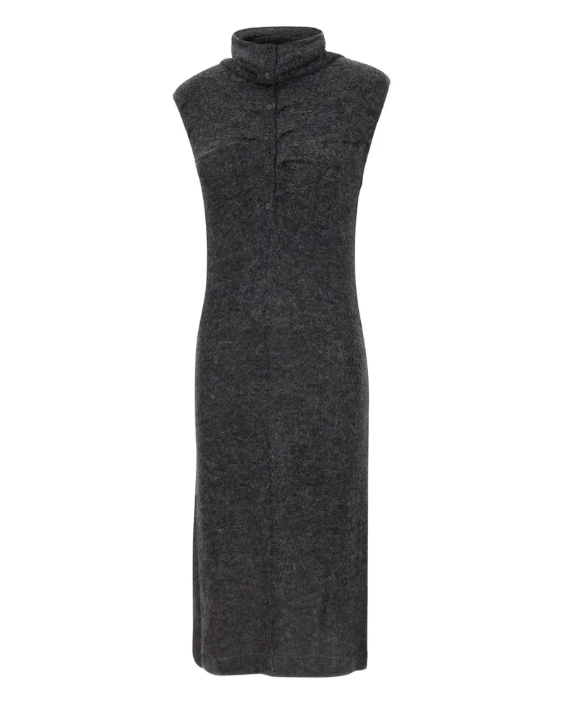 A. ROEGE HOVE Marie Kleid mit Stehkragen - Grau Grau