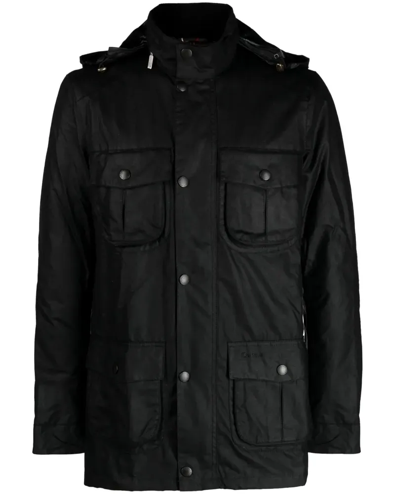 Barbour Gewachste Corbridge Jacke - Schwarz Schwarz