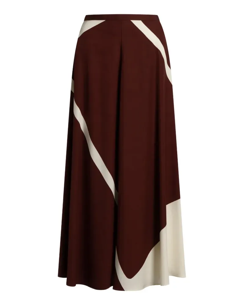 Alberta Ferretti Midirock mit Einsätzen - Braun Braun