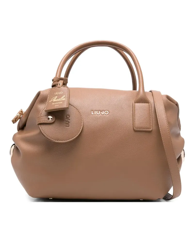 Liu Jo Tote Bag mit Logo-Schriftzug - Braun Braun