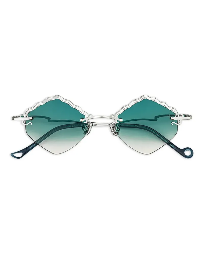 Eyepetizer Seine scalloped-edges sunglasses - Silber Silber
