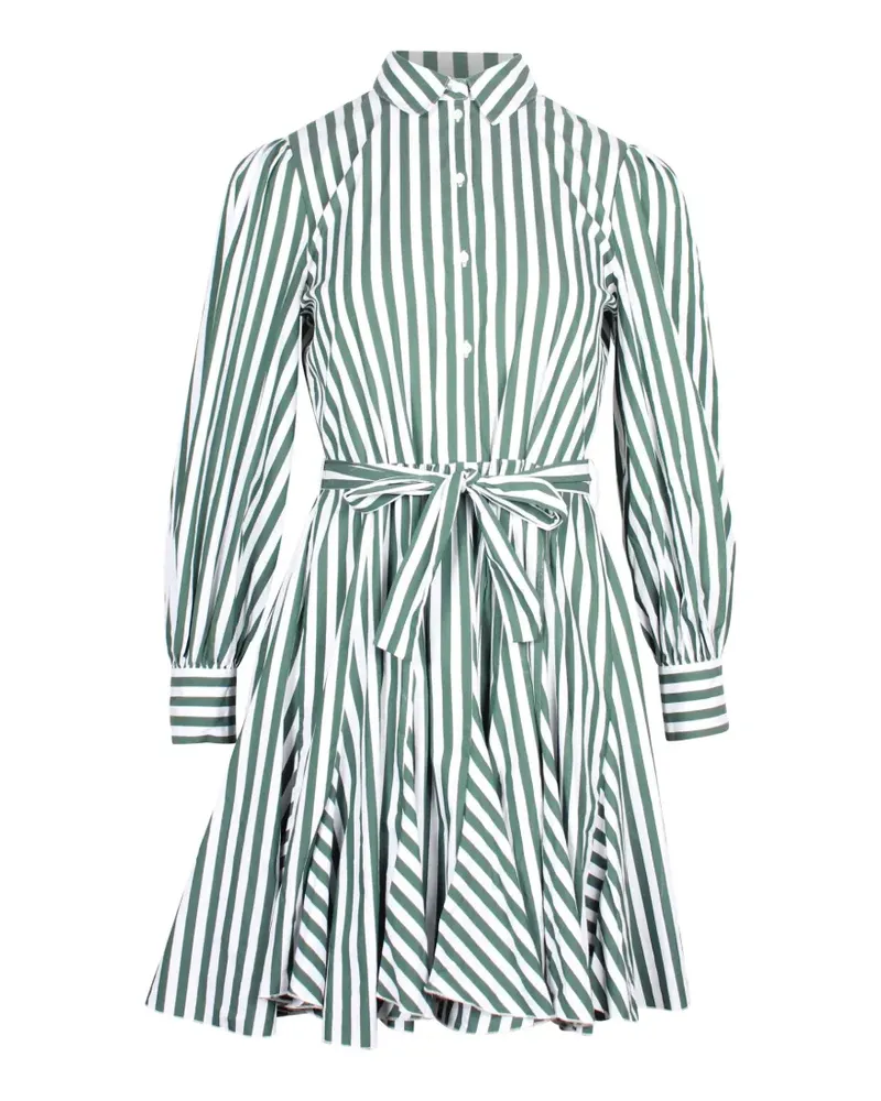 Maje Gestreiftes Rebelle Hemdkleid - Grün Grün