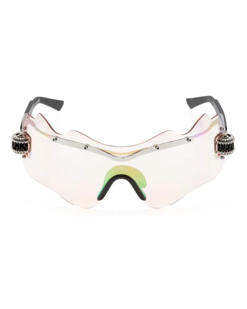 KUBORAUM Rahmenlose E16 Sonnenbrille - Schwarz Schwarz
