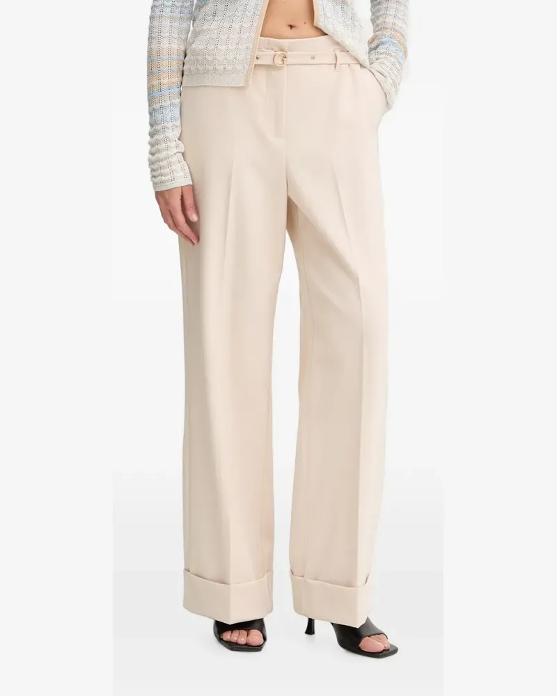 Guess belted turn-up trousers - Rosa Rosa