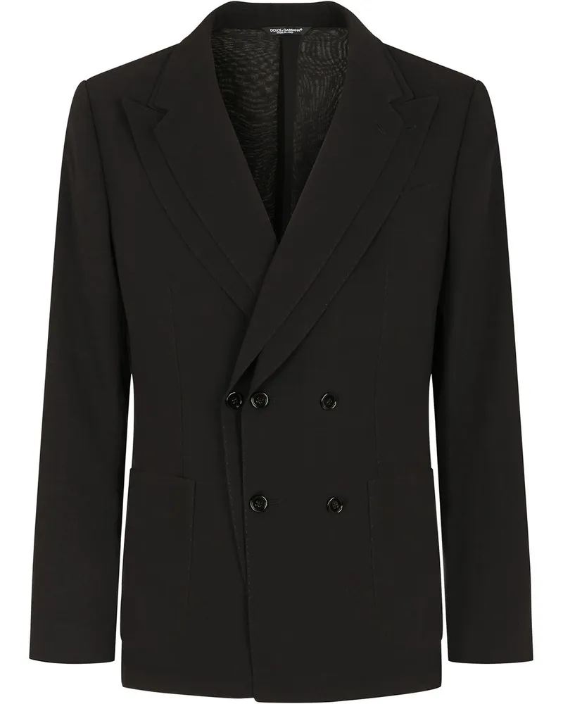 Dolce & Gabbana Doppelreihiges Sakko - Schwarz Schwarz