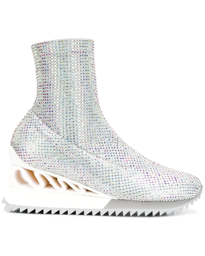 Le Silla Reiko Wave' Sneaker-Boots - Silber Silber