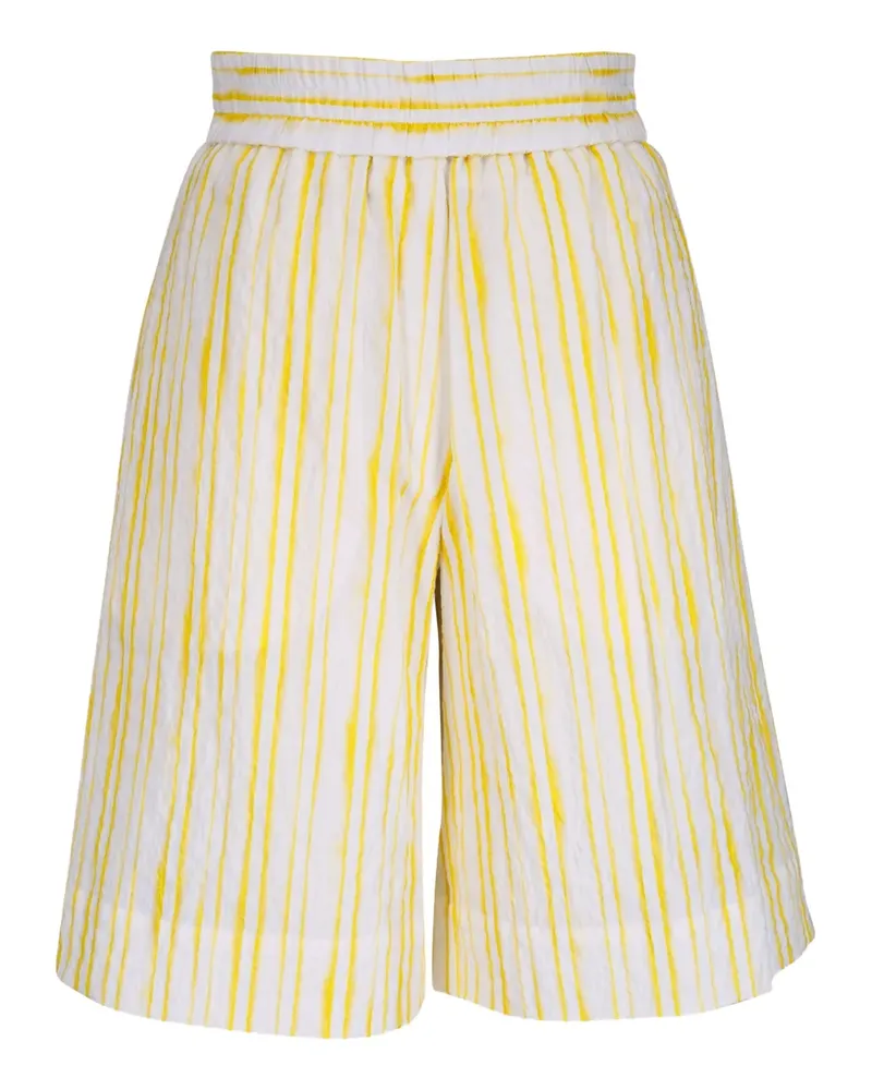 ODEEH Gestreifte Shorts - Gelb Gelb