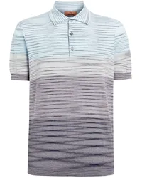 Missoni Poloshirt mit Farbverlauf Blau