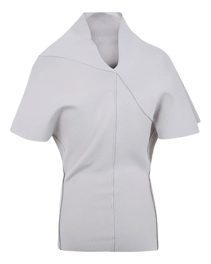 Rick Owens collar top - Grau Grau
