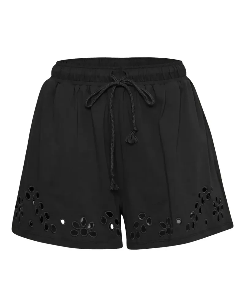 Ulla Johnson Vedi eyelet-embellished shorts - Schwarz Schwarz