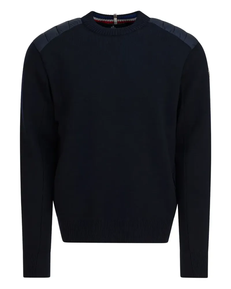 Moncler padded-shoulder sweater - Schwarz Schwarz