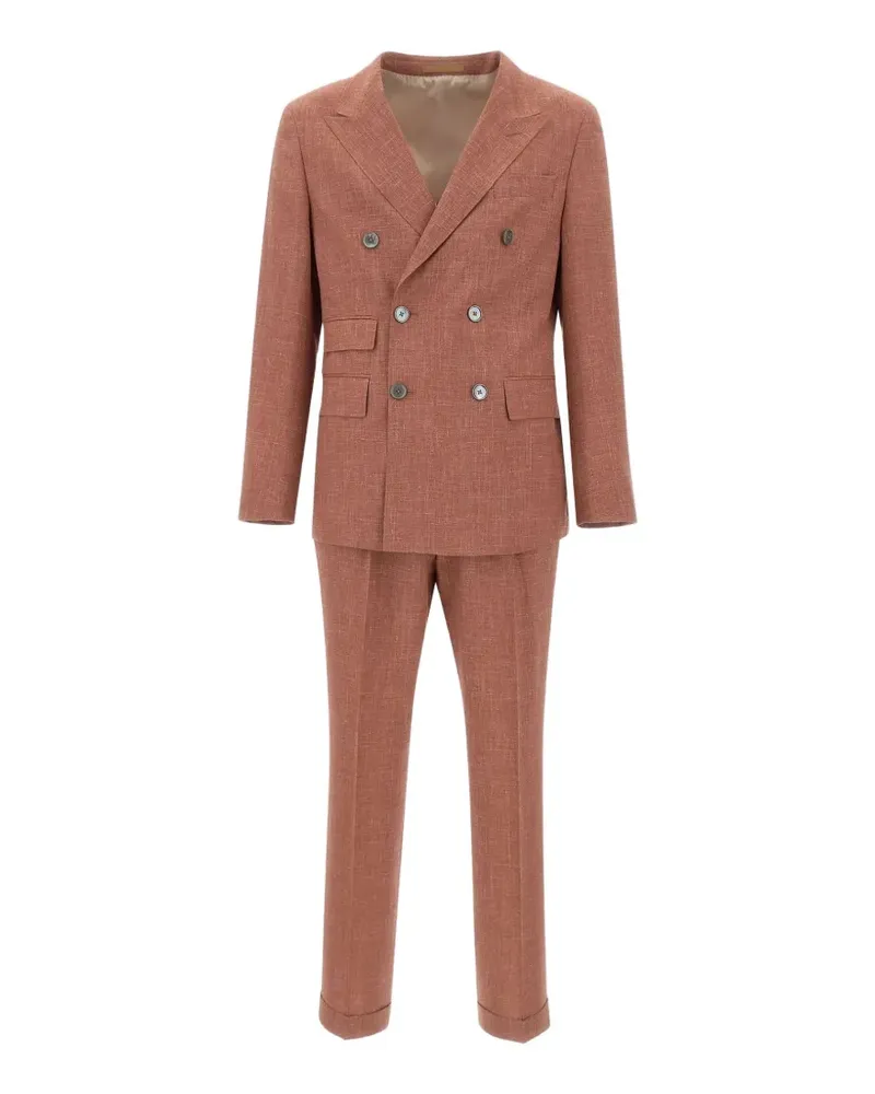 HUGO BOSS L-Heston double-breasted suit - Rot Rot
