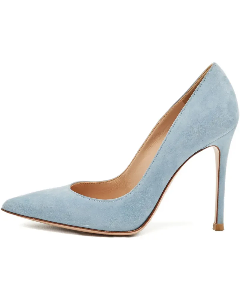 Gianvito Rossi Pumps aus Wildleder - Blau Blau