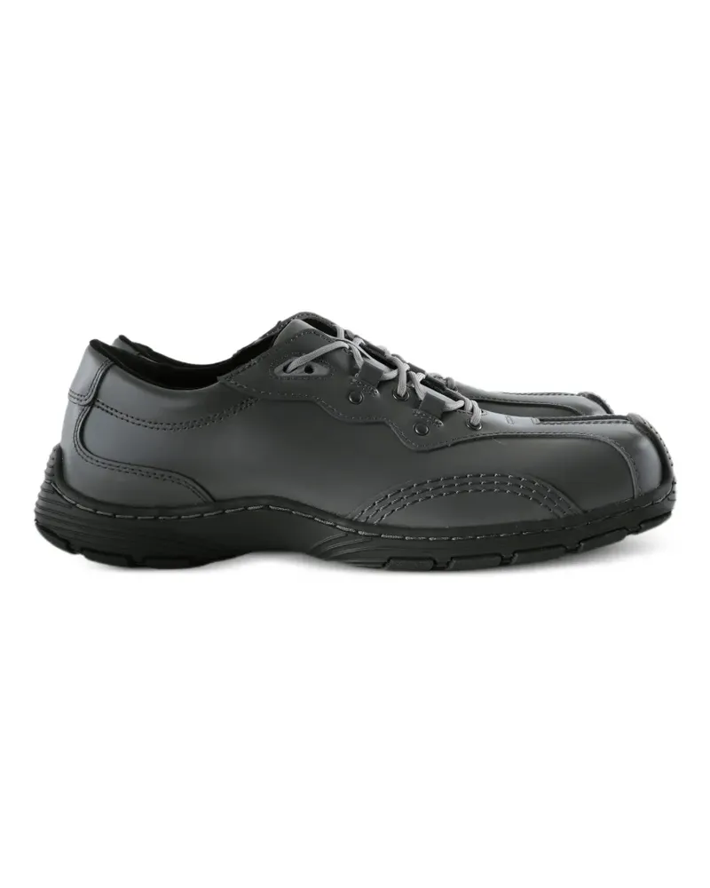 Dr.Martens topstitched leather derby shoes - Grau Grau