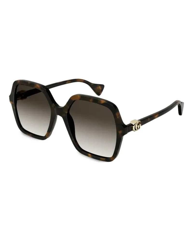 Gucci logo-detail sunglasses - Braun Braun