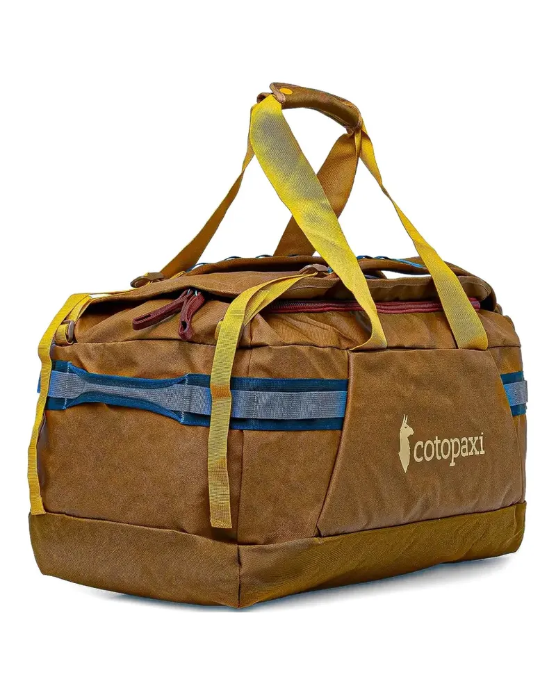 Cotopaxi logo-print top-handle holdall - Braun Braun