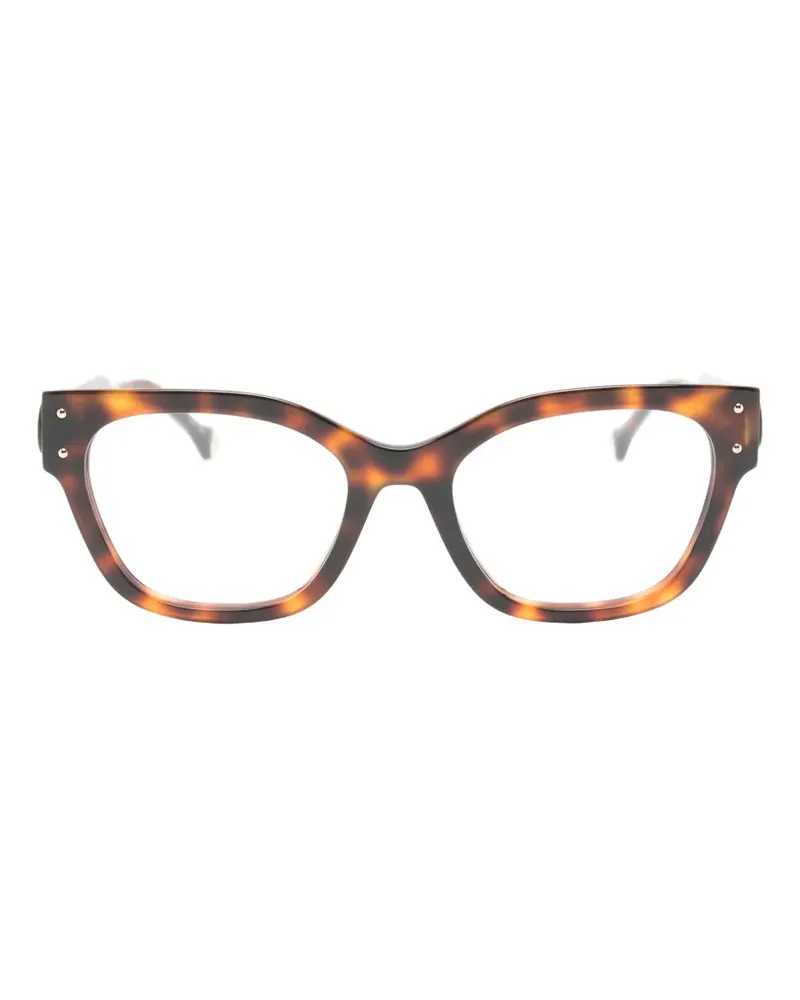 Carolina Herrera New York Cat-Eye-Brille in Schildpattoptik - Braun Braun
