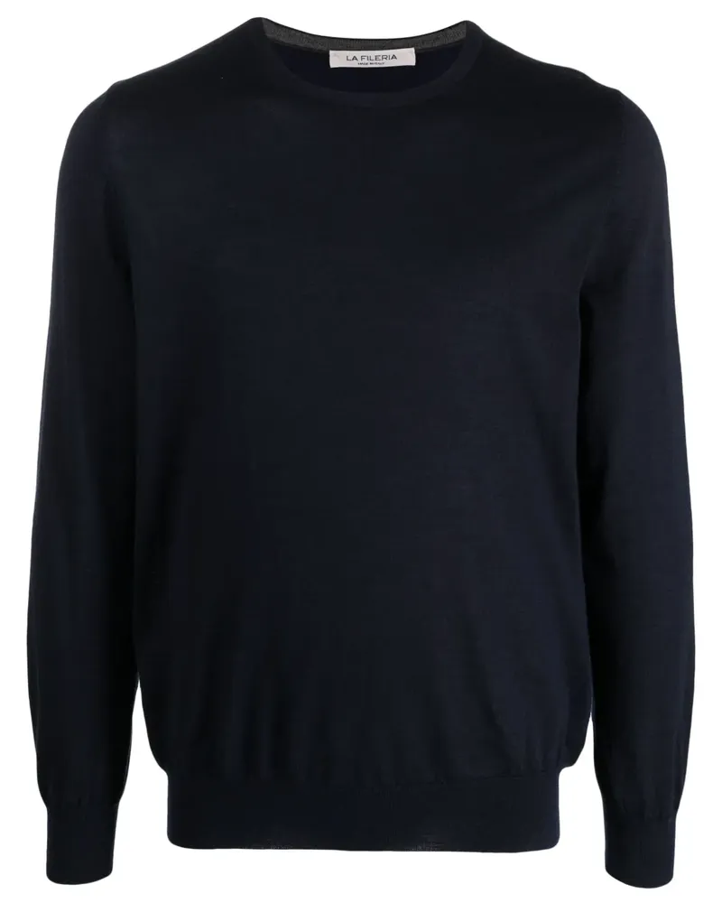 La Fileria Fein gestrickter Pullover - Blau Blau