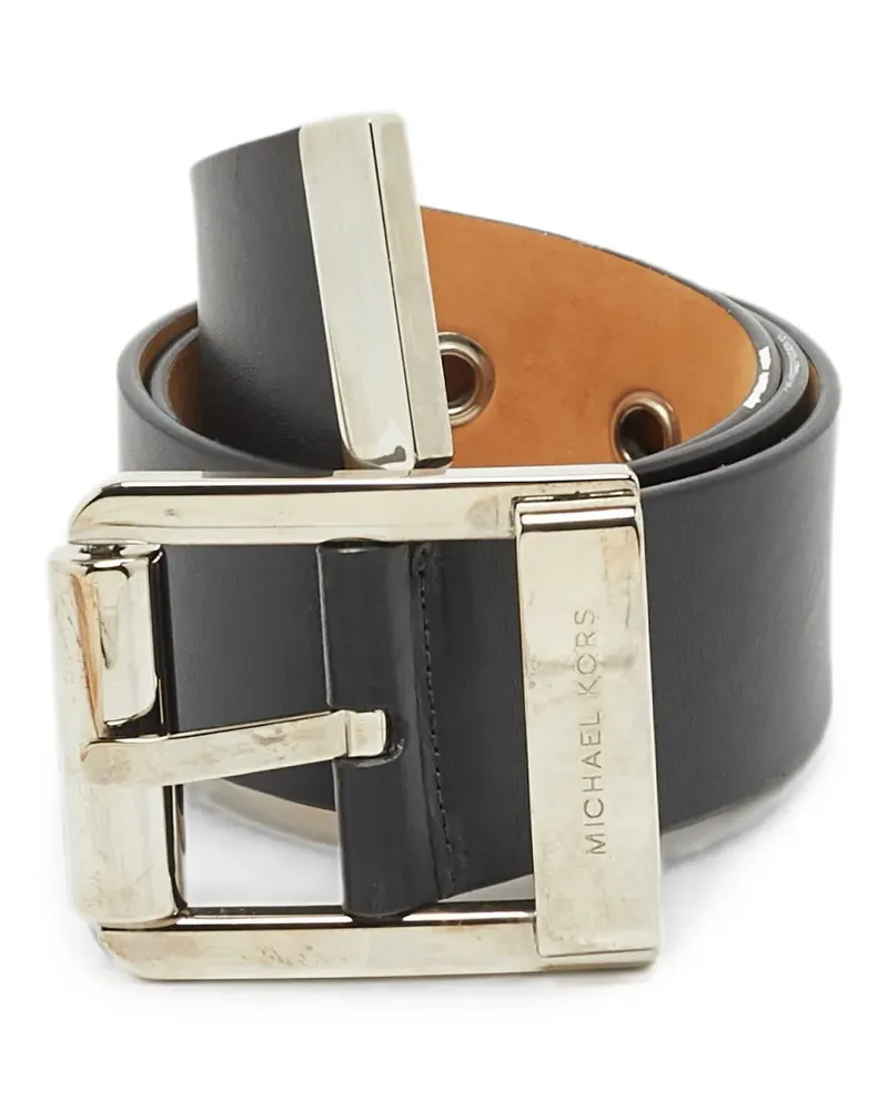 Michael Kors Breiter Gürtel - Schwarz Schwarz