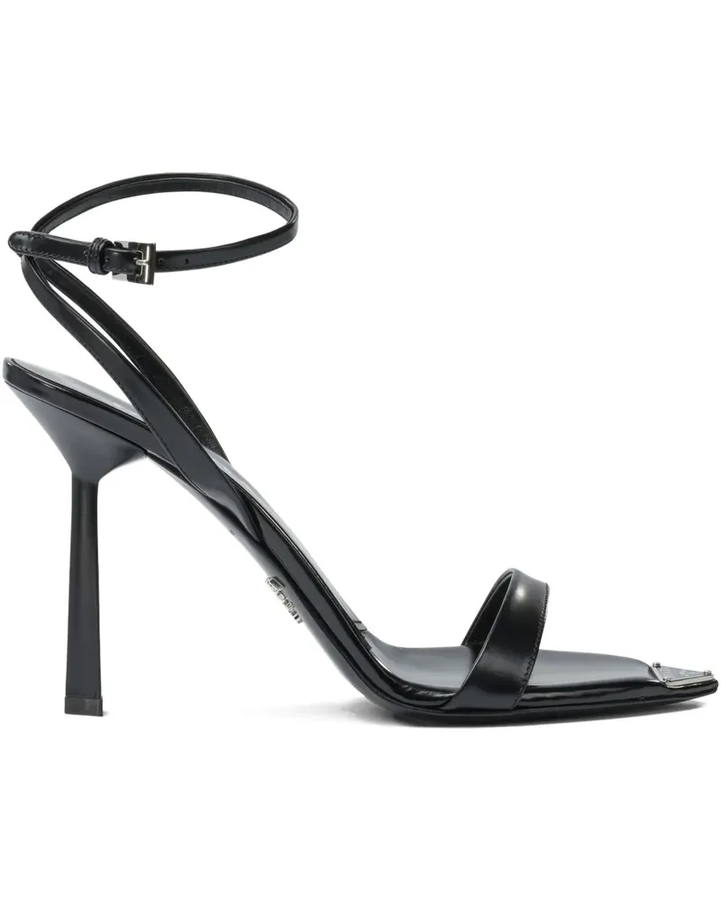 Prada 100mm ankle-strap pointed-toe pumps - Schwarz Schwarz