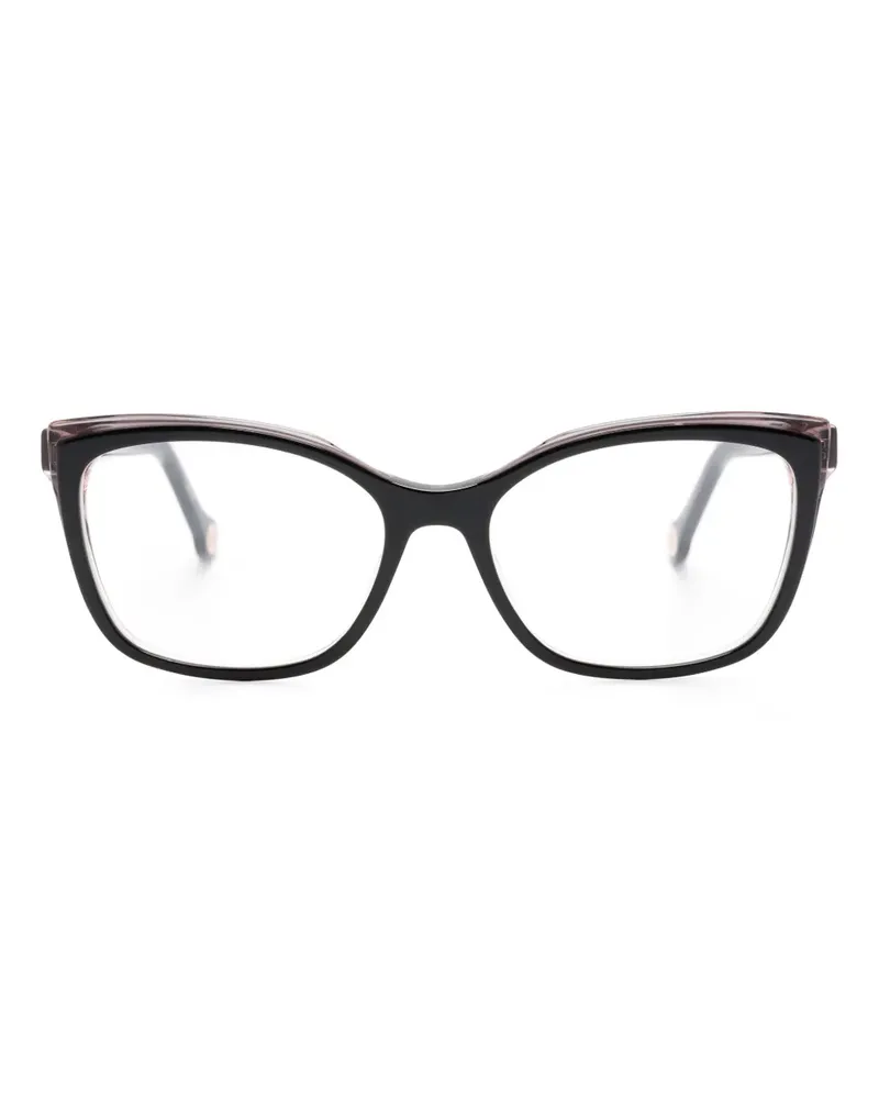 Carolina Herrera New York Brille mit eckigem Gestell - Schwarz Schwarz