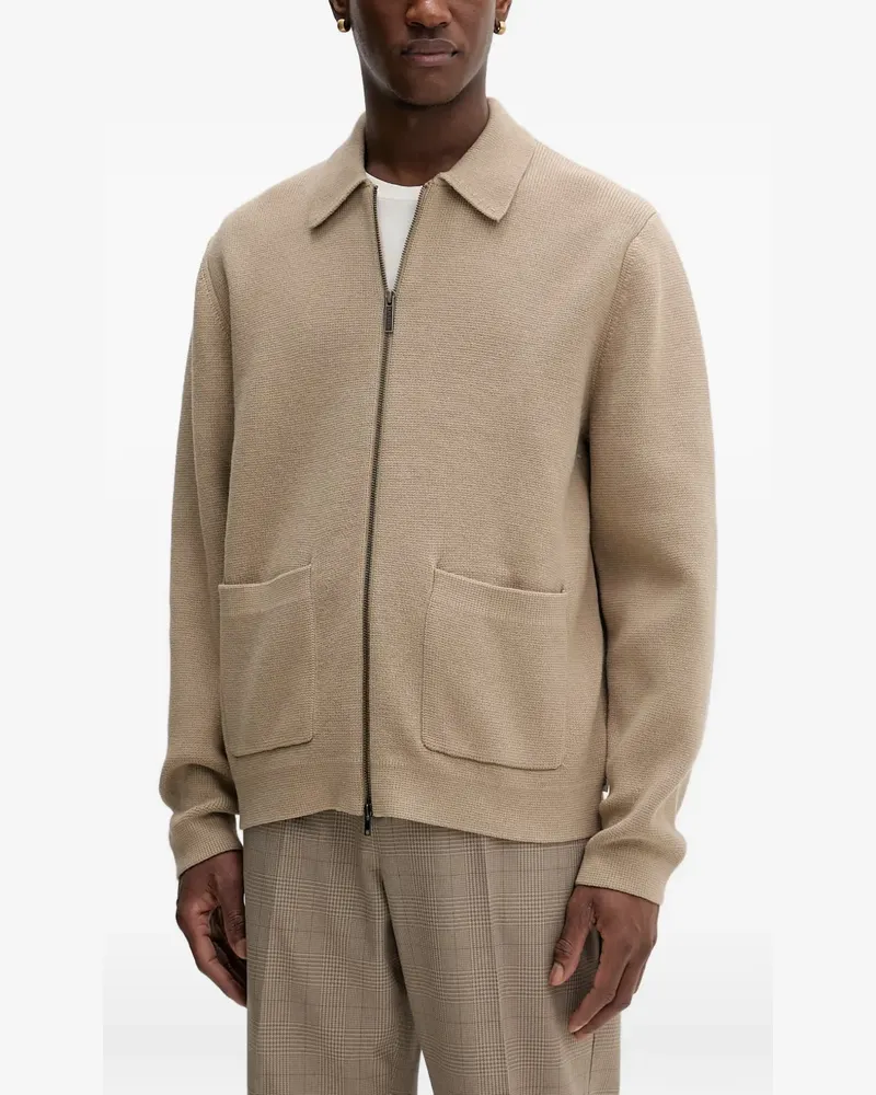 LES DEUX Cardigan mit aufgesetzter Tasche - Nude Nude