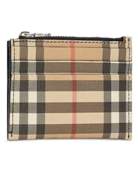 Burberry Kartenetui mit Vintage-Check Nude