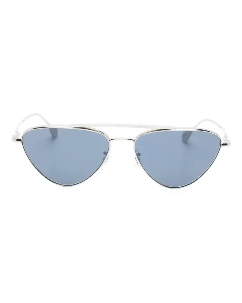 Jil Sander x Oliver Peoples geometric-frame sunglasses - Silber Silber