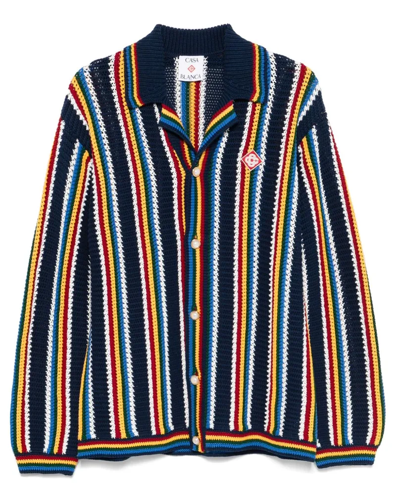 Casablanca Paris Gehäkelter Cardigan - Blau Blau